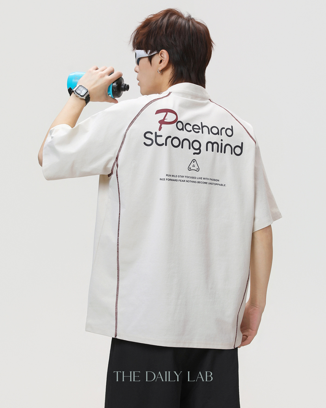 Pacehard Half-Zip Tee in Beige