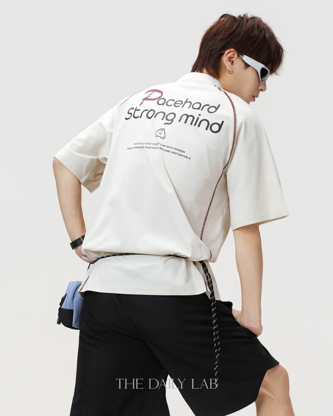 Pacehard Half-Zip Tee in Beige