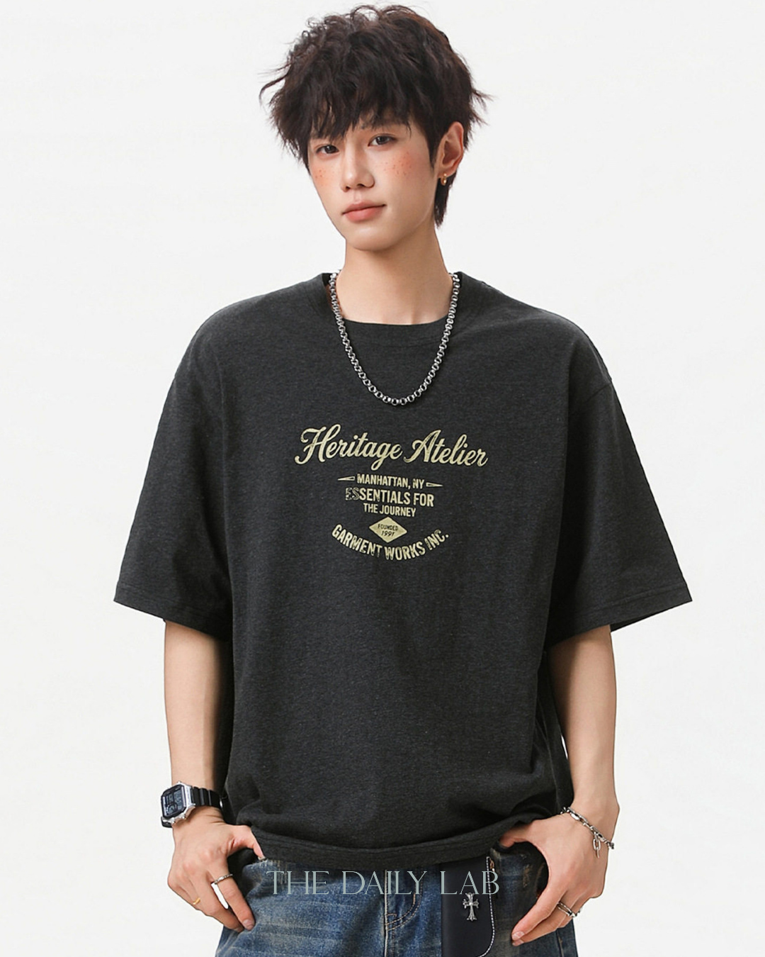Heritage Atelier Graphic Tee in Black