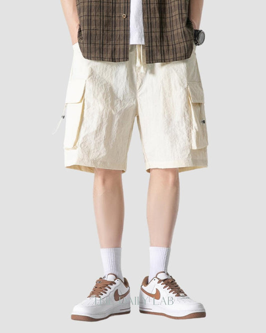 CoolMax Quick-Dry Utility Shorts in Beige