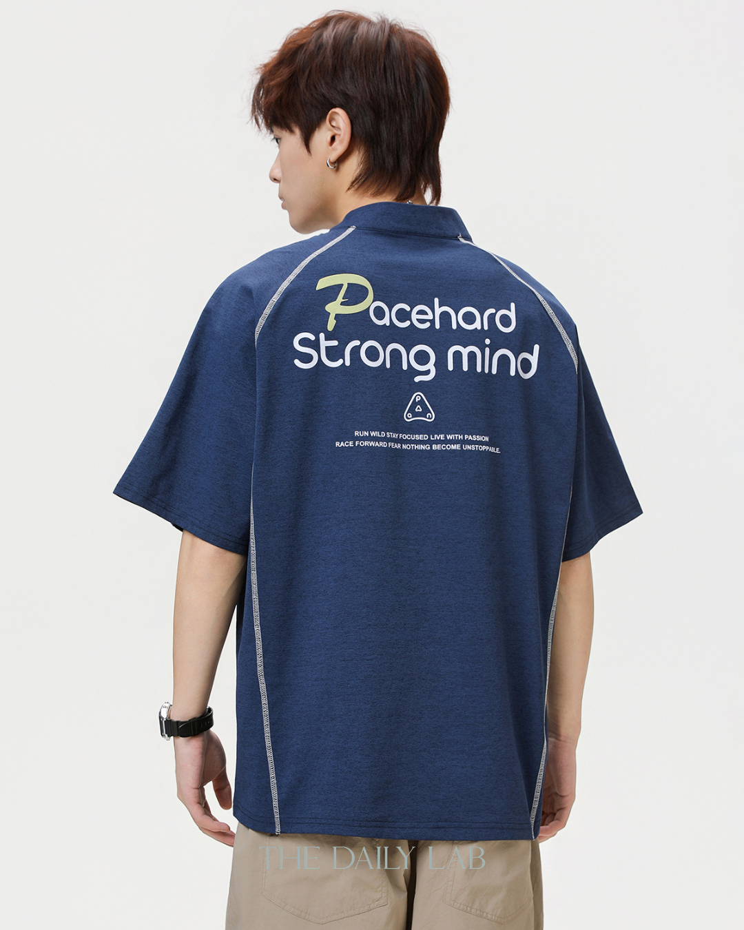 Pacehard Half-Zip Tee in Blue