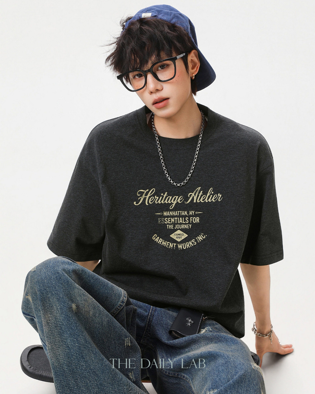 Heritage Atelier Graphic Tee in Black