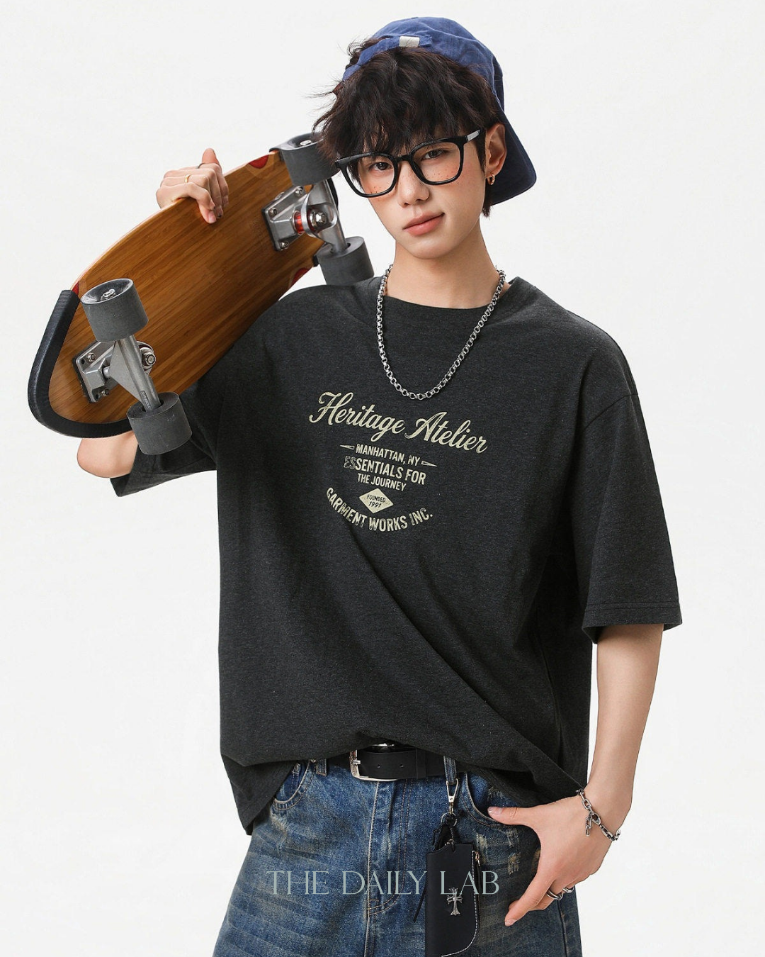 Heritage Atelier Graphic Tee in Black