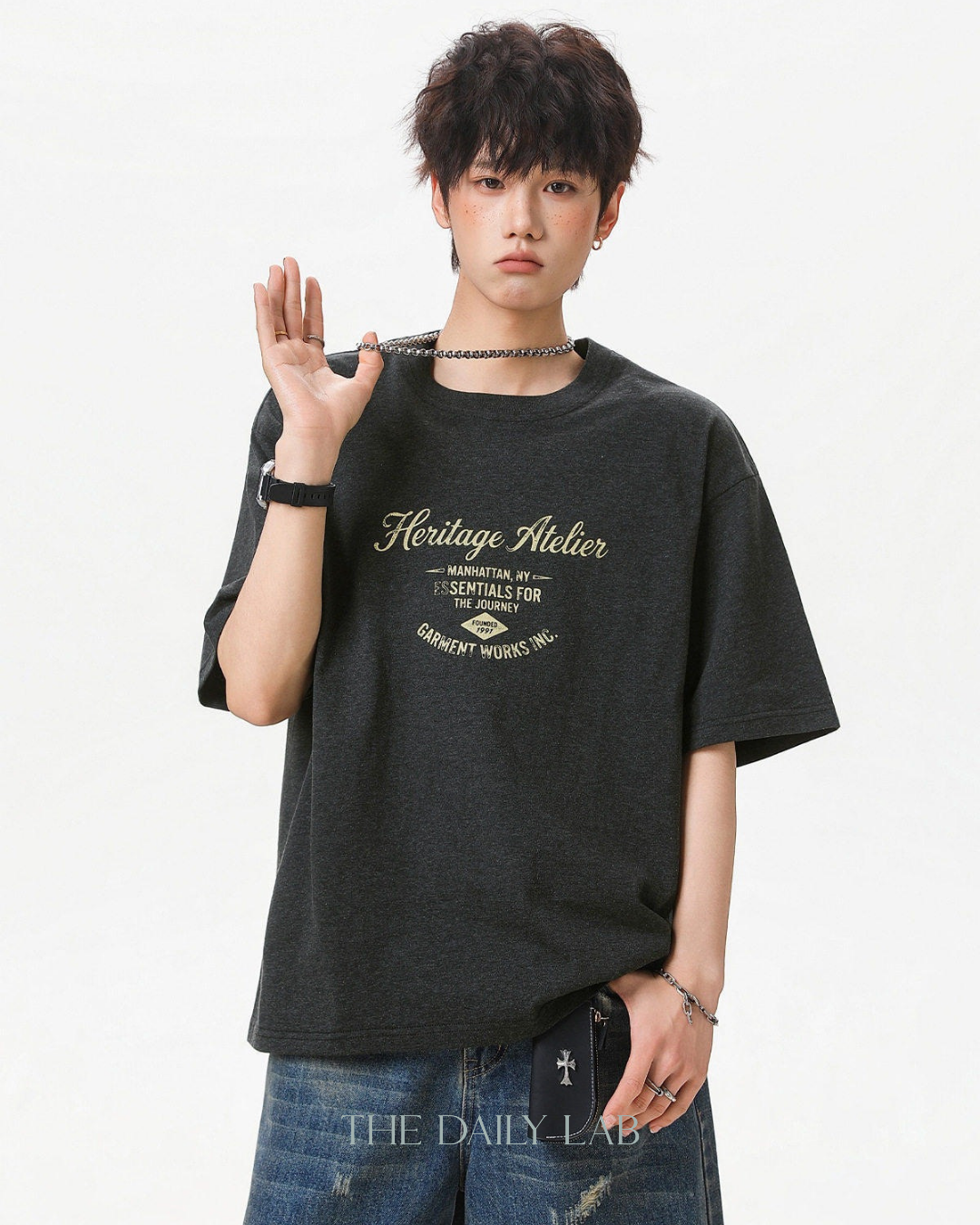 Heritage Atelier Graphic Tee in Black