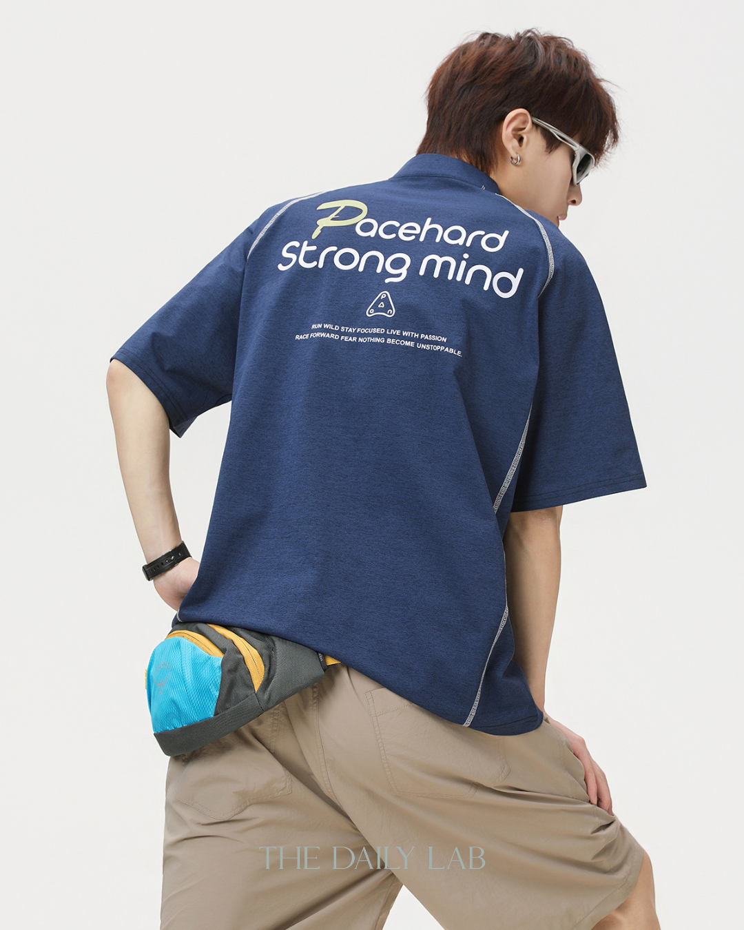 Pacehard Half-Zip Tee in Blue