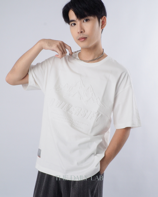 Heavyweight American Graphic T-Shirt in White