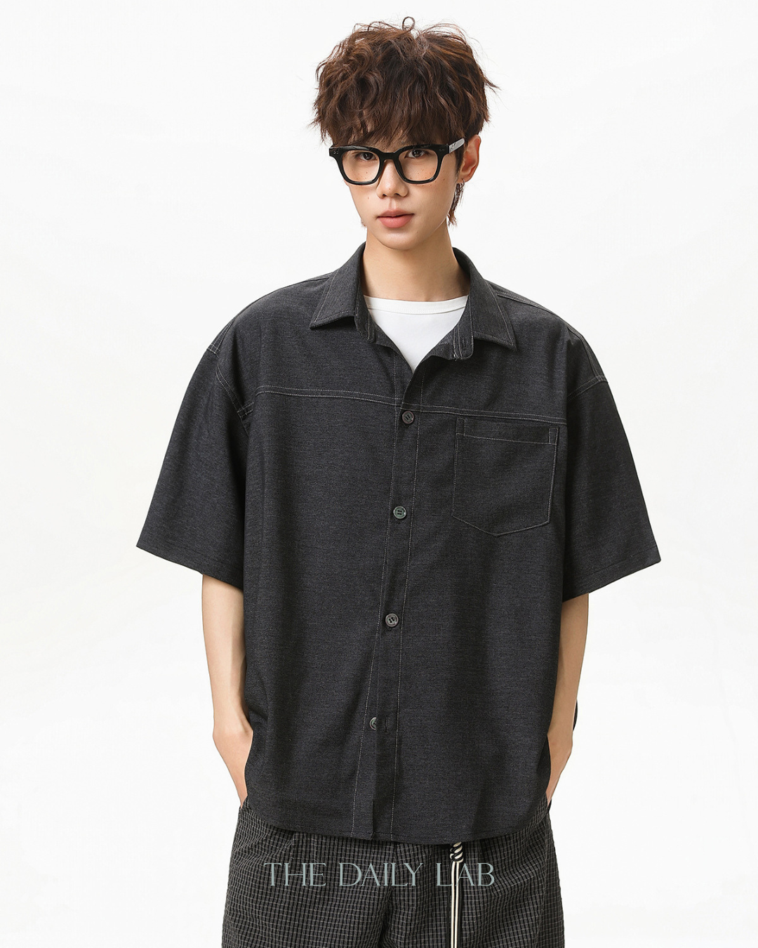 Heritage Stitch Shirt in Black