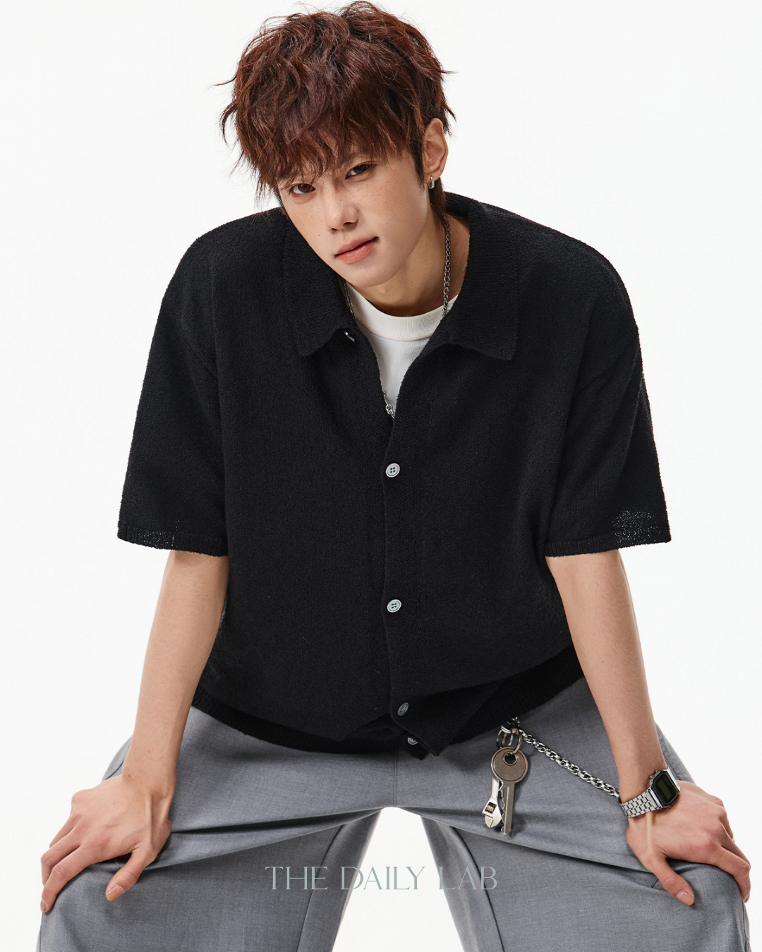 Breeze Knit Shirt in Black