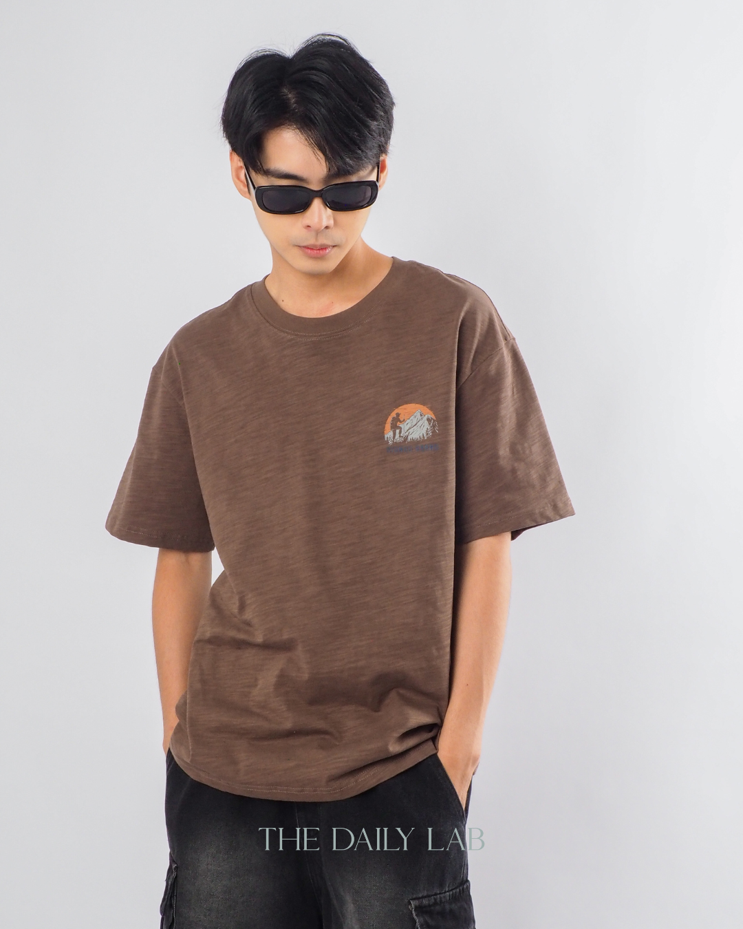 American Style Casual T-Shirt in Brown