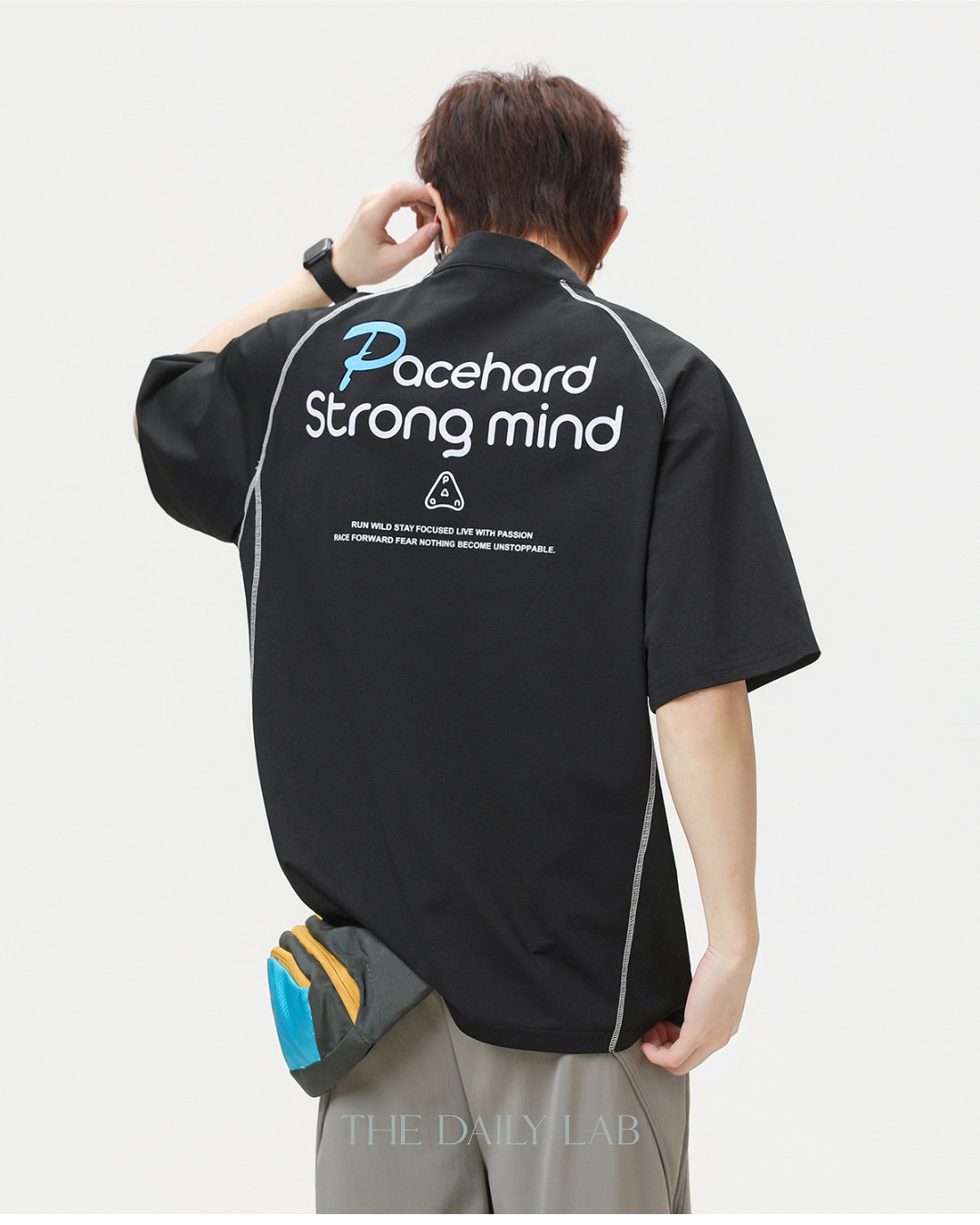 Pacehard Half-Zip Tee in Black