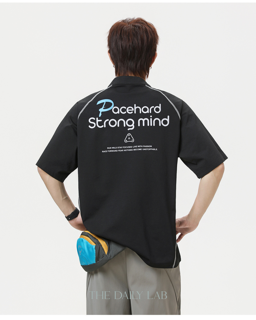 Pacehard Half-Zip Tee in Black
