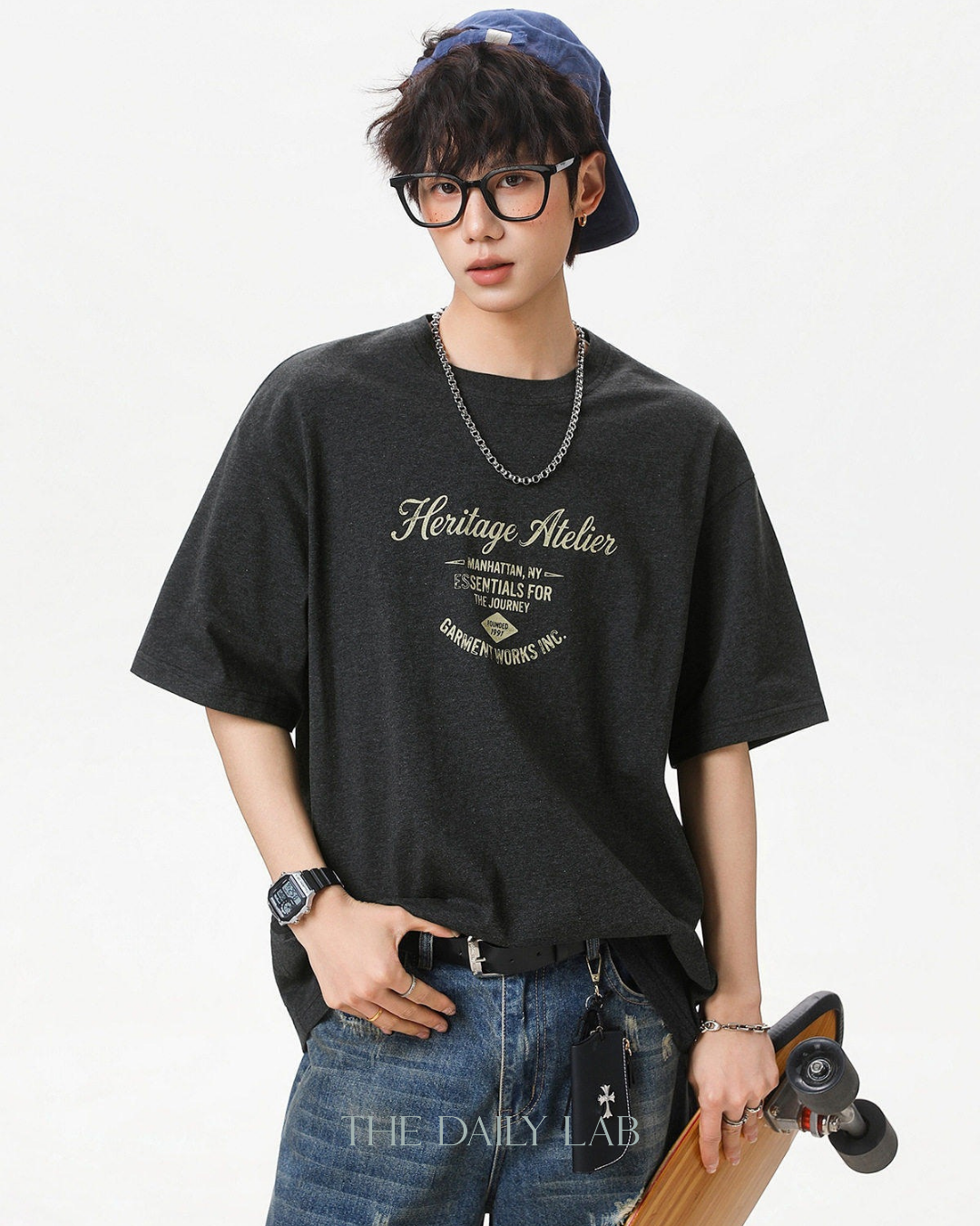 Heritage Atelier Graphic Tee in Black