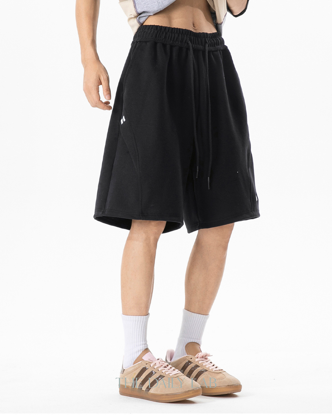 Embroidered Causual Pants in Black