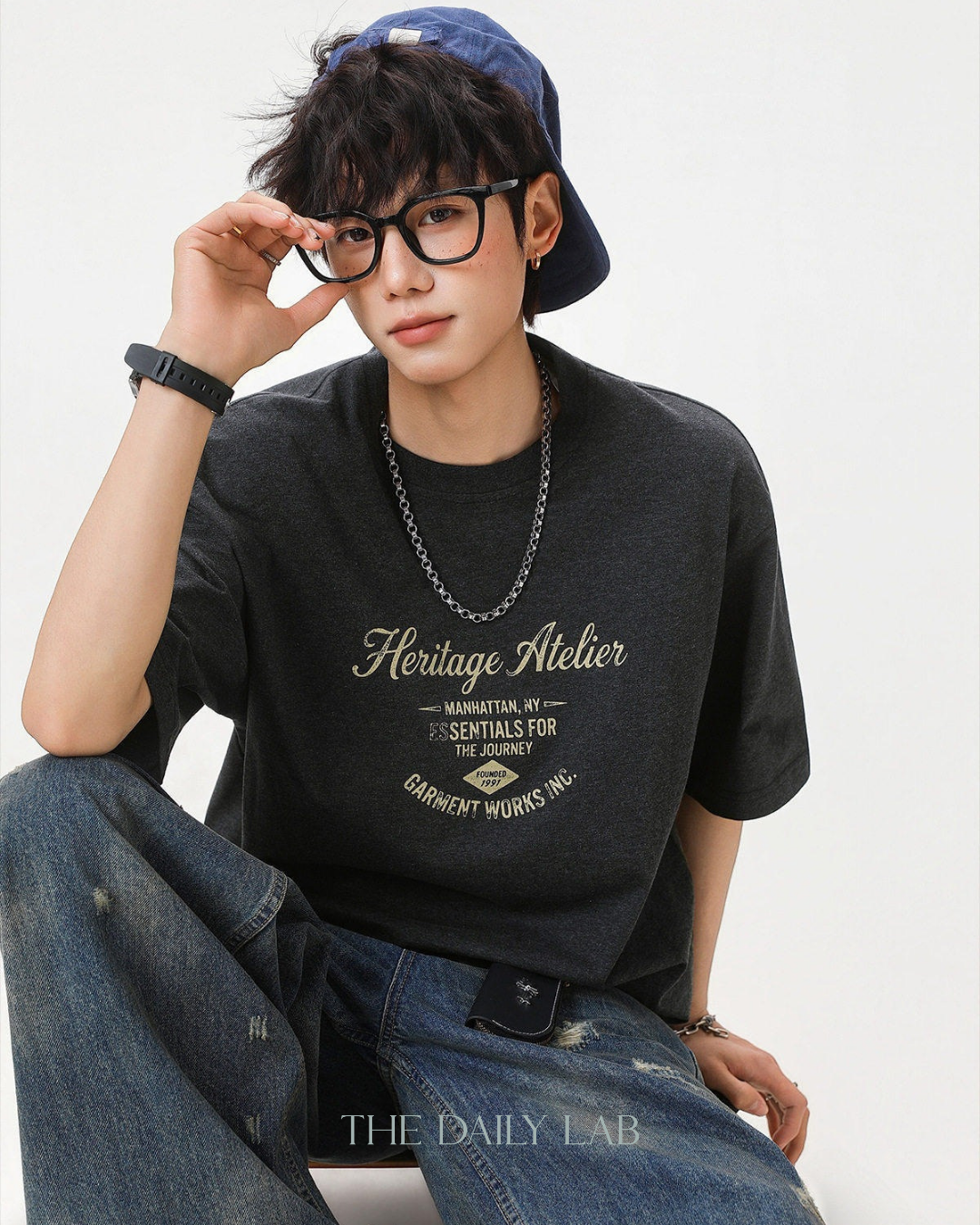 Heritage Atelier Graphic Tee in Black