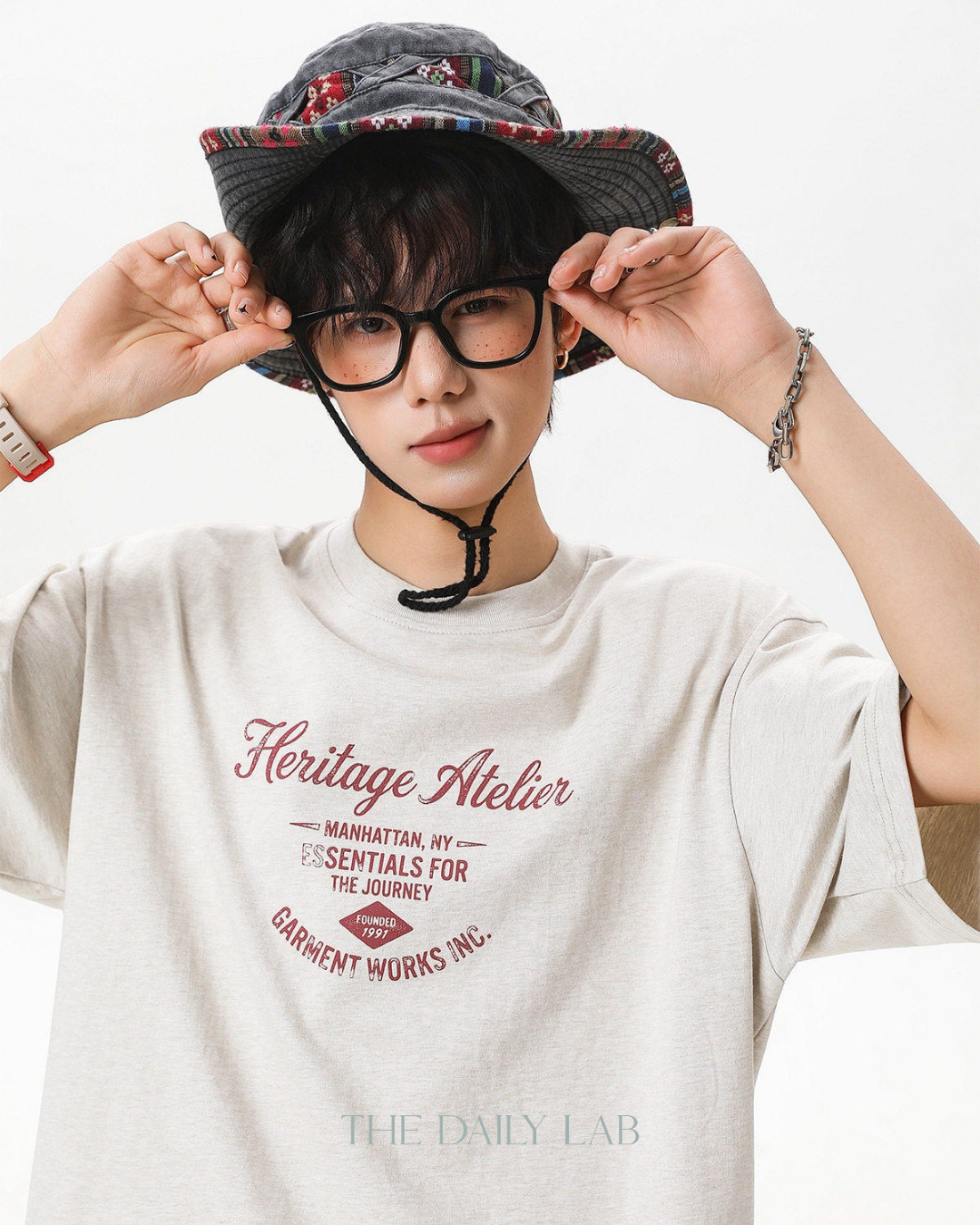 Heritage Atelier Graphic Tee in Oatmeal
