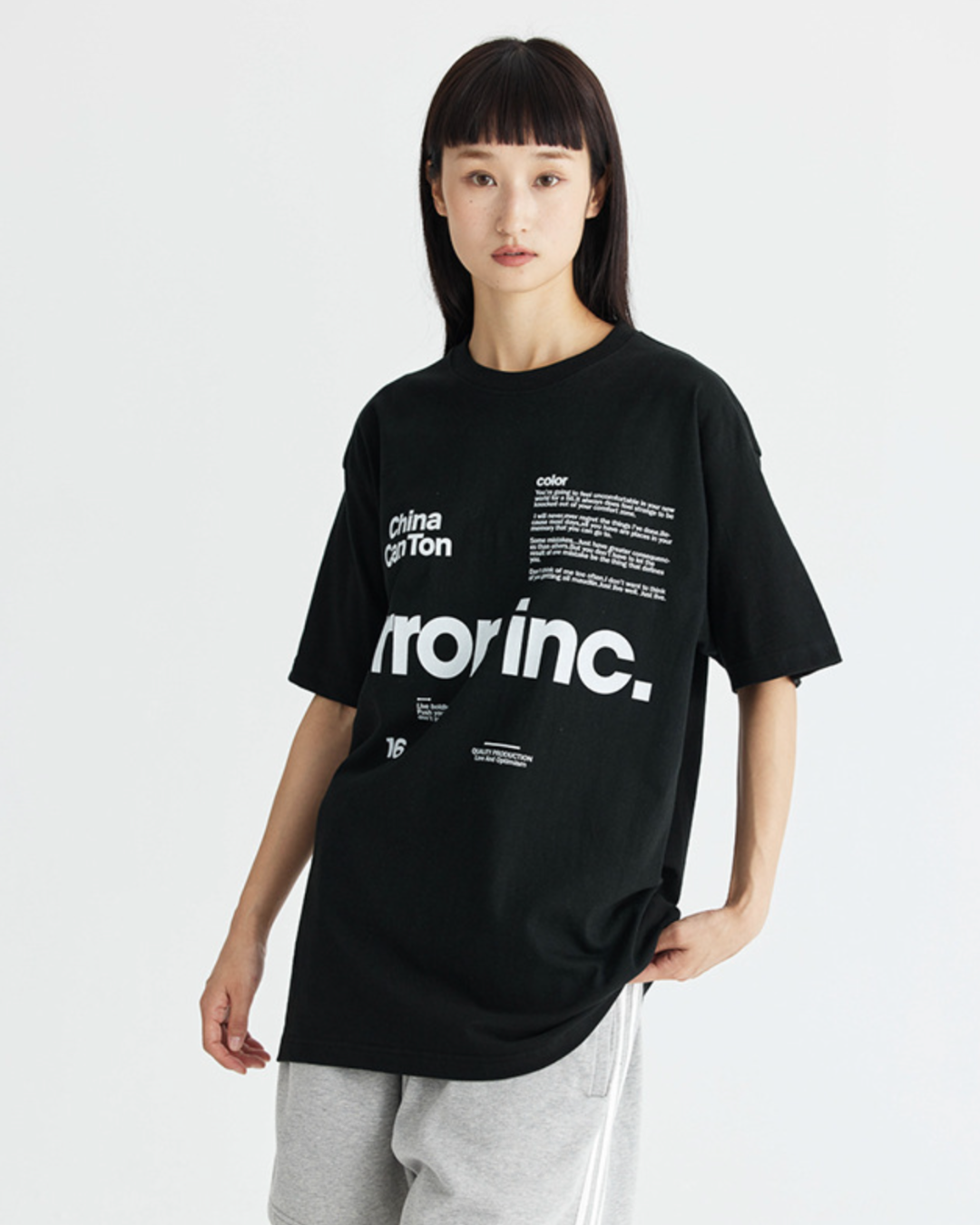 Error Merch Error Inc Oversized Tee in Black – The Daily Lab