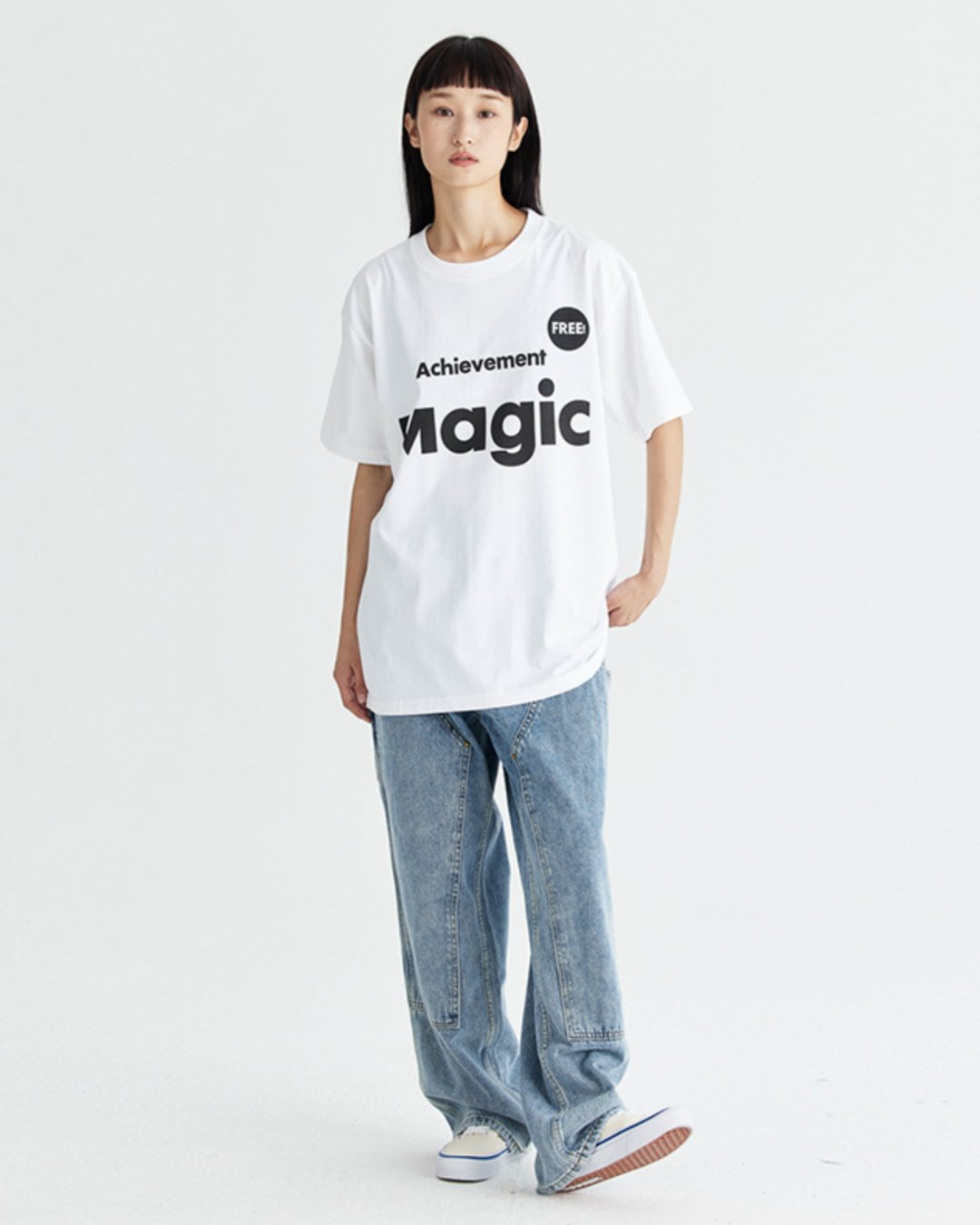 Magic Oversized Tee in White – The Daily Lab