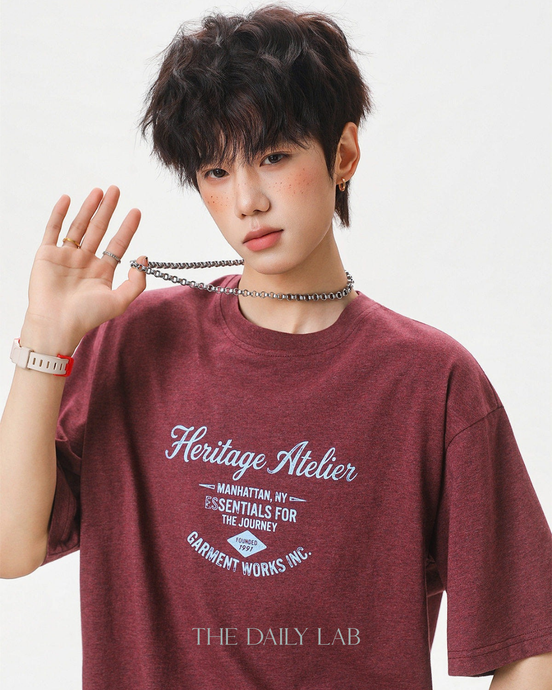 Heritage Atelier Graphic Tee in Red