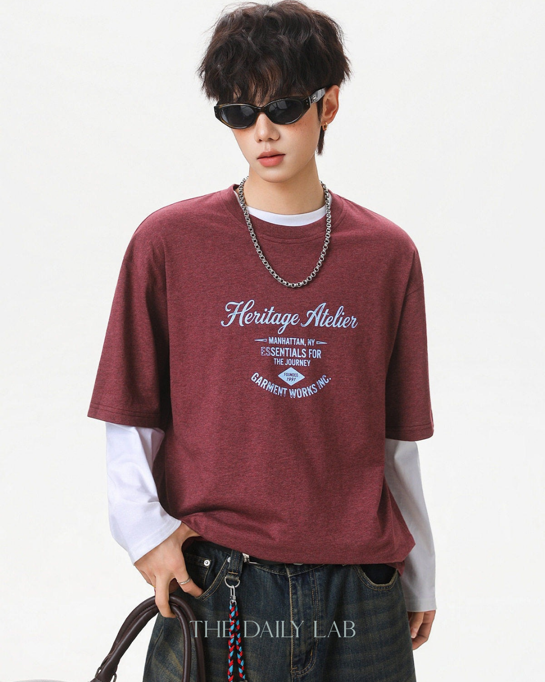 Heritage Atelier Graphic Tee in Red