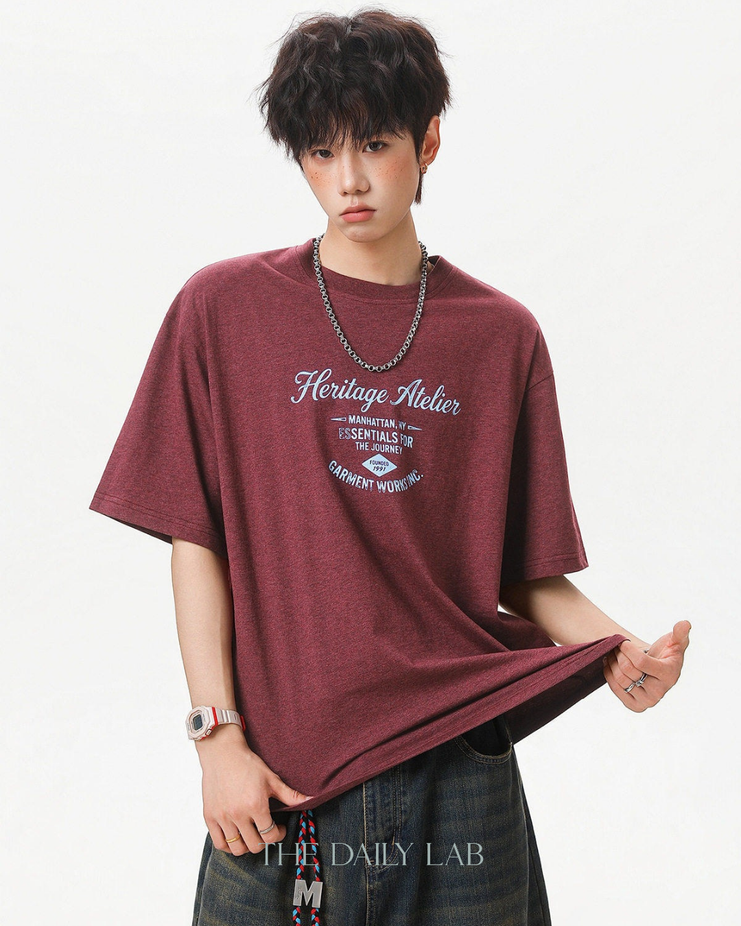Heritage Atelier Graphic Tee in Red