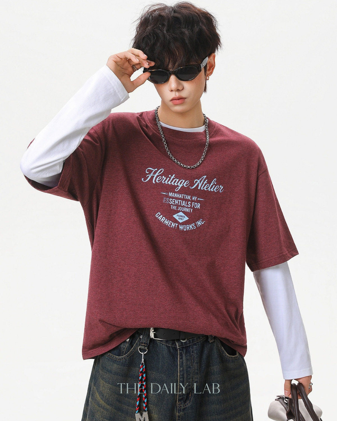 Heritage Atelier Graphic Tee in Red