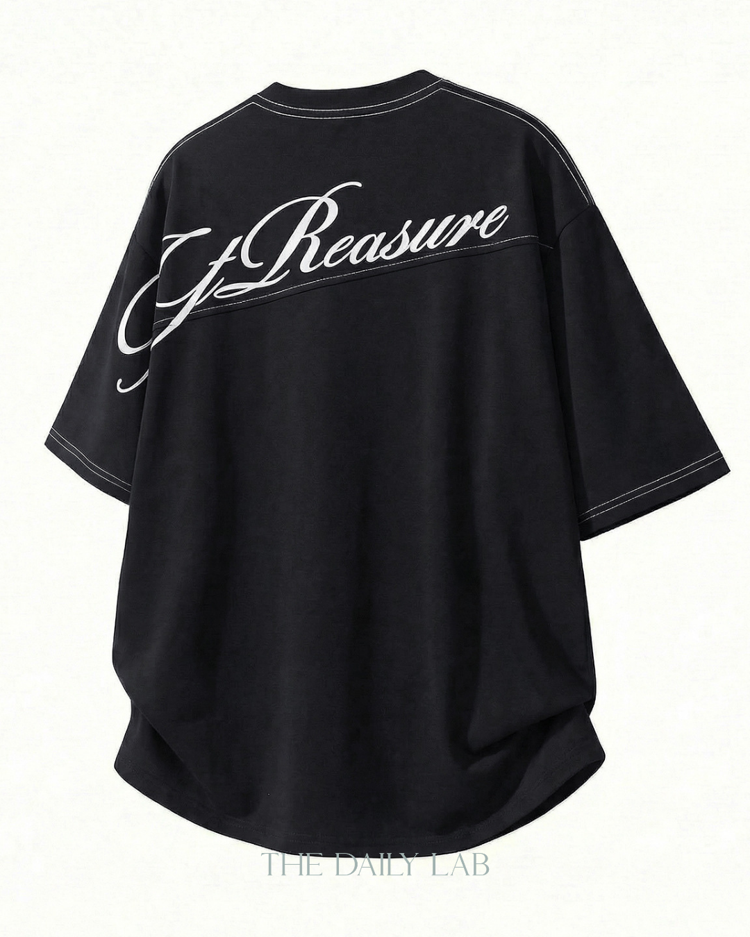 Panel Back Graphic T-Shirt in Black