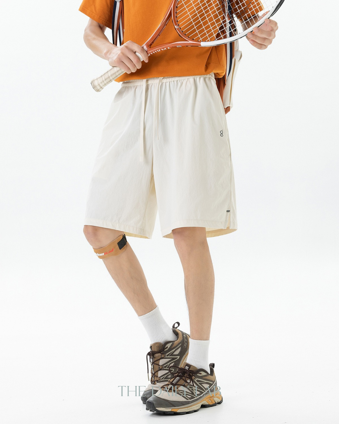 Lightweight Crinkle Shorts in White