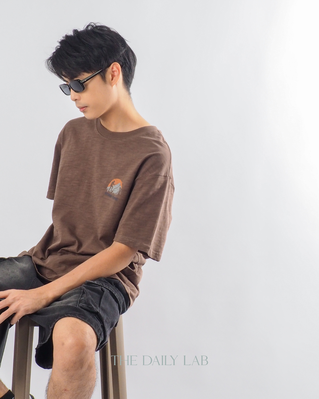 American Style Casual T-Shirt in Brown