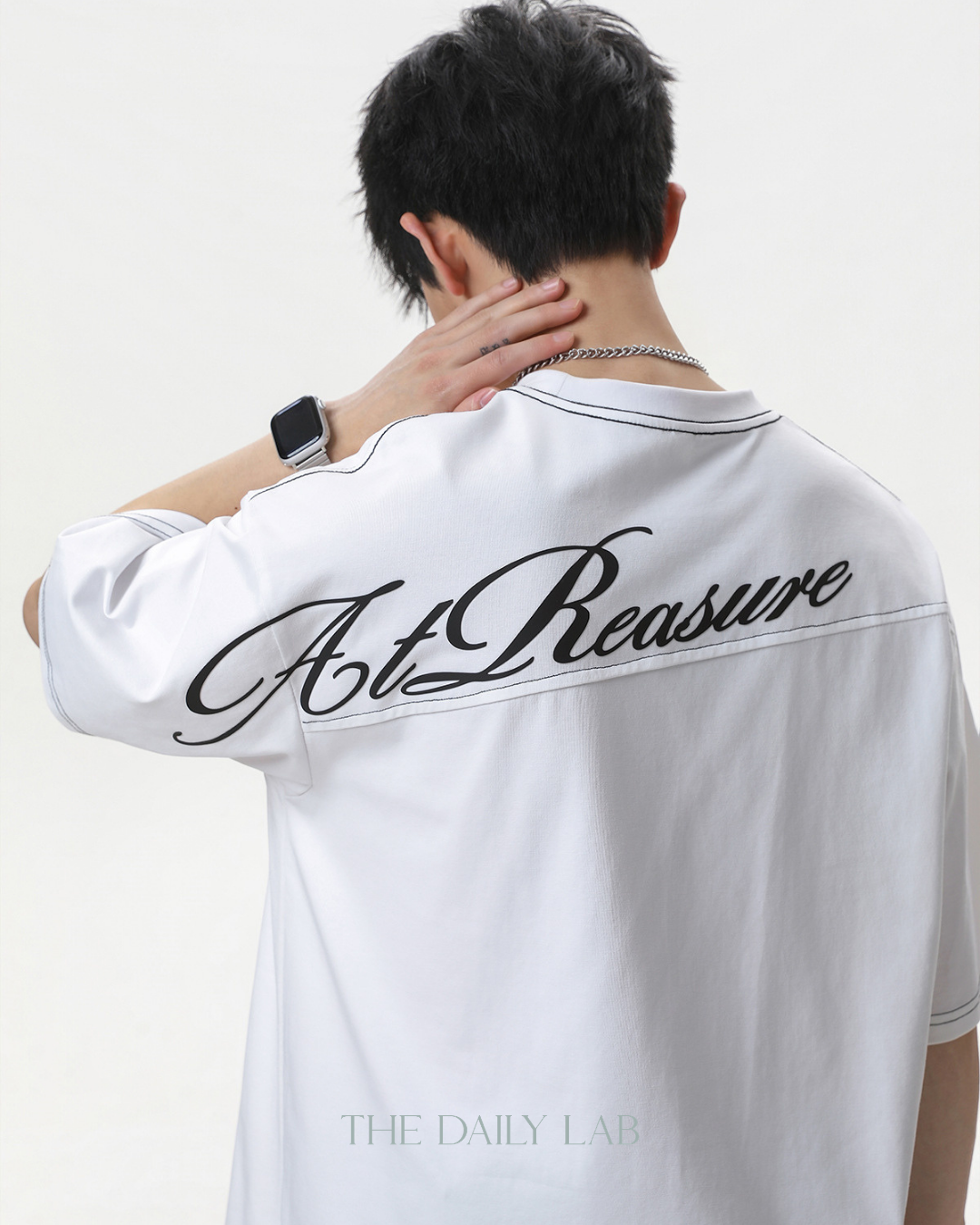 Panel Back Graphic T-Shirt in White