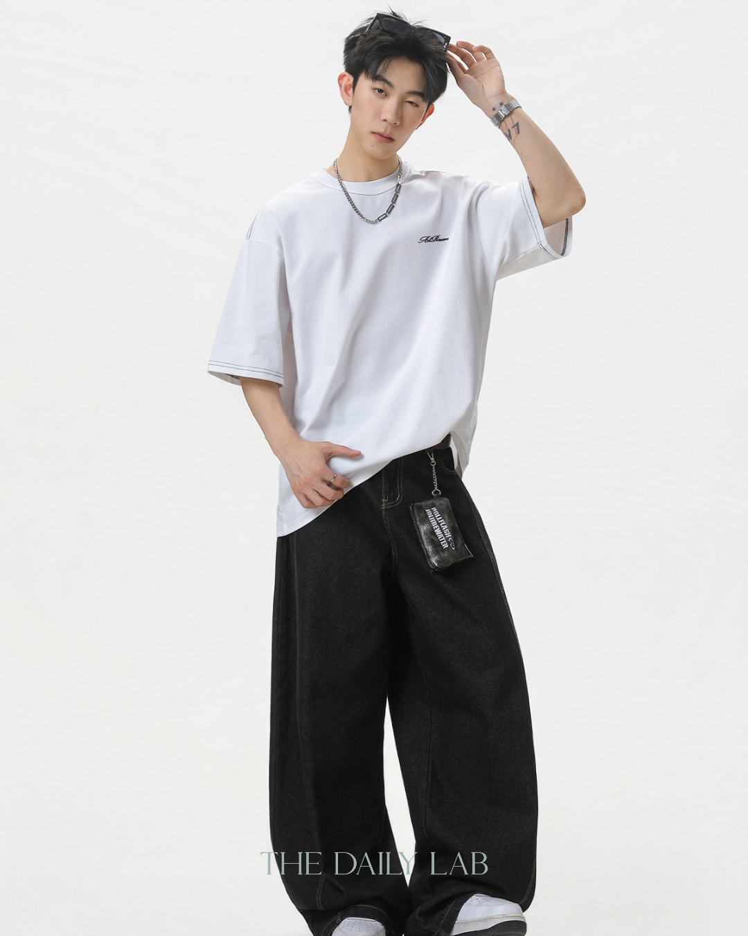 Panel Back Graphic T-Shirt in White