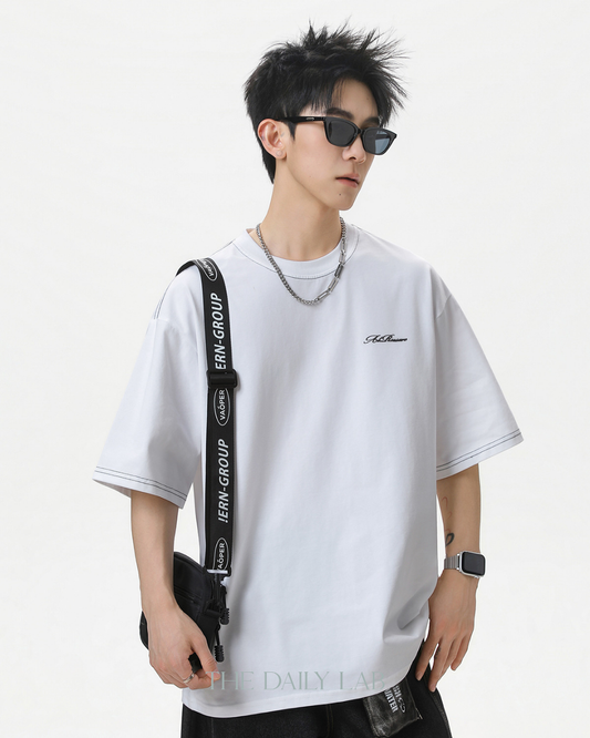 Panel Back Graphic T-Shirt in White