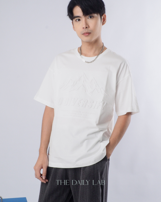 Heavyweight American Graphic T-Shirt in White