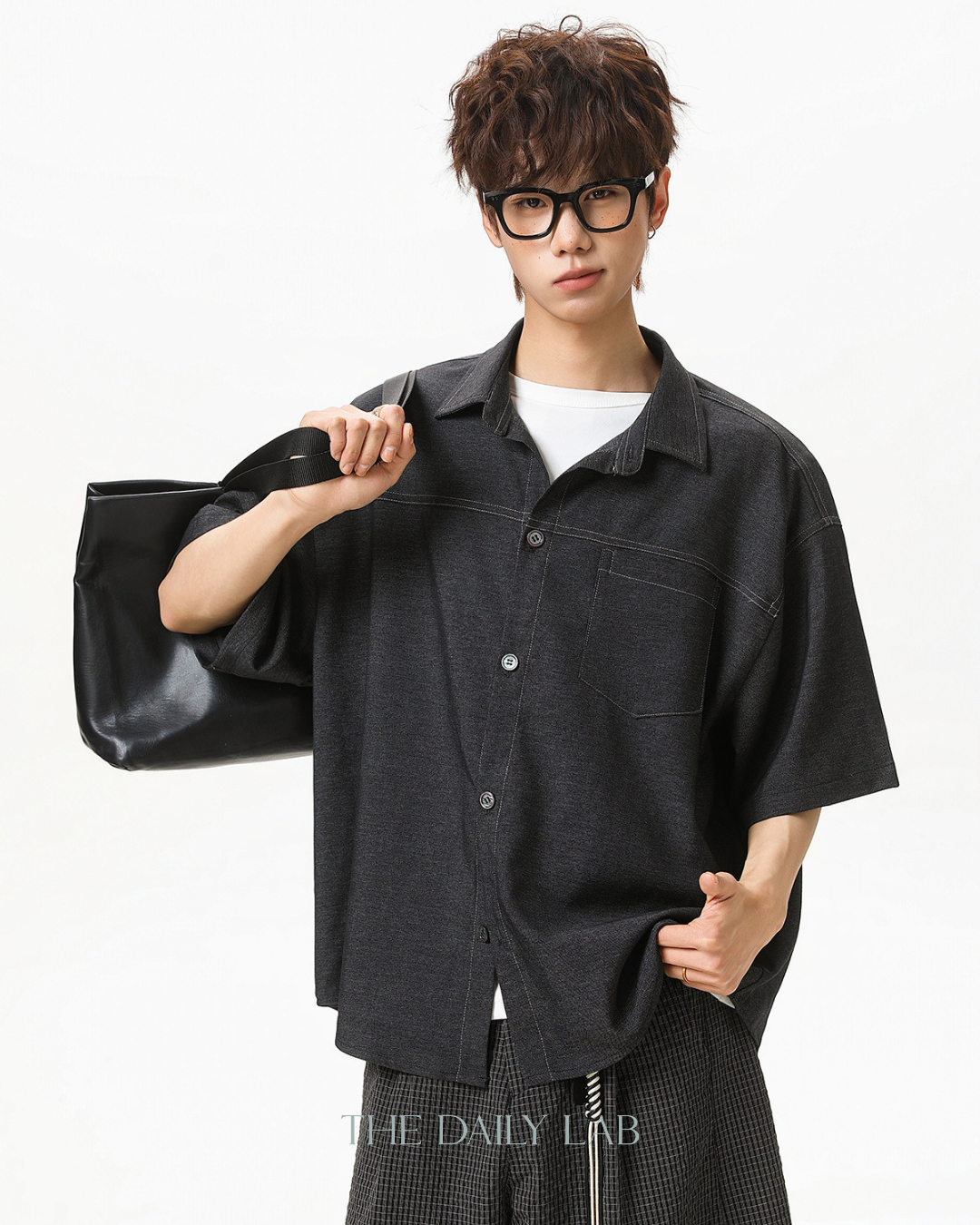 Heritage Stitch Shirt in Black