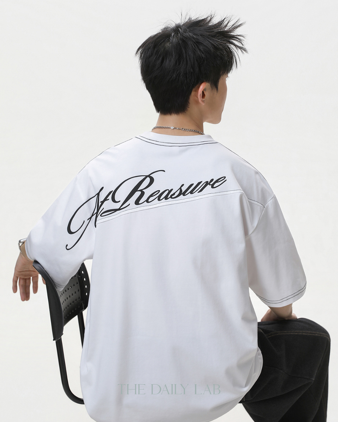 Panel Back Graphic T-Shirt in White