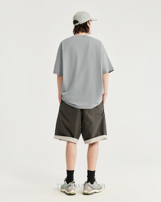 Lightweight Polyester Tee in Grey