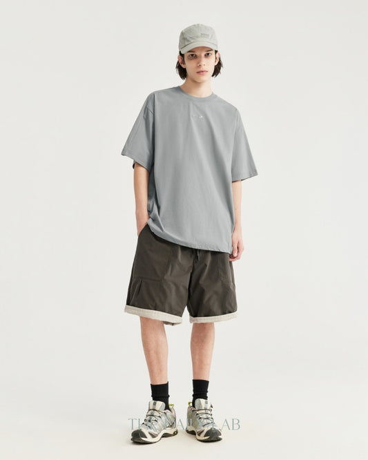 Lightweight Polyester Tee in Grey