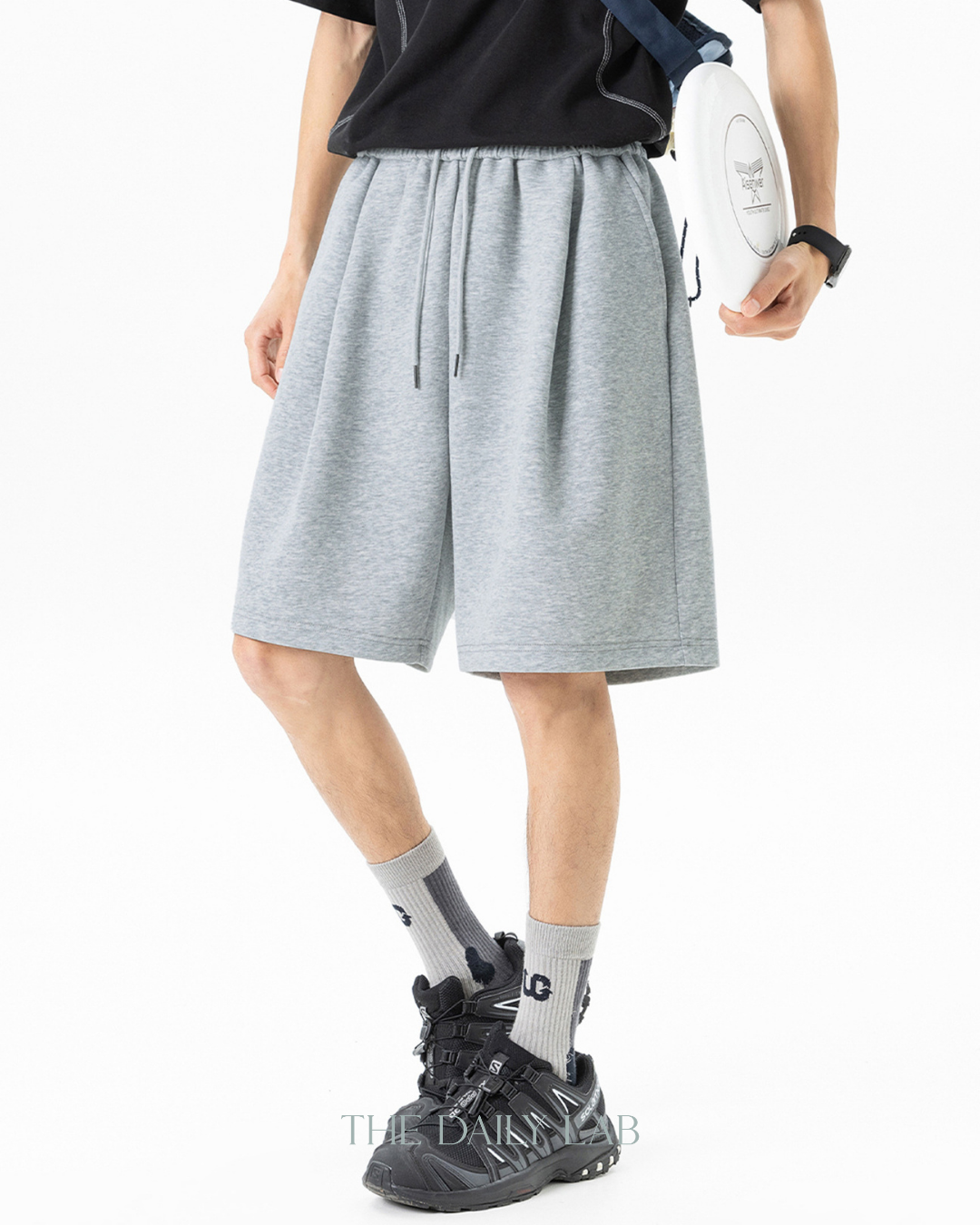 Clean Fit Straight Shorts in Grey