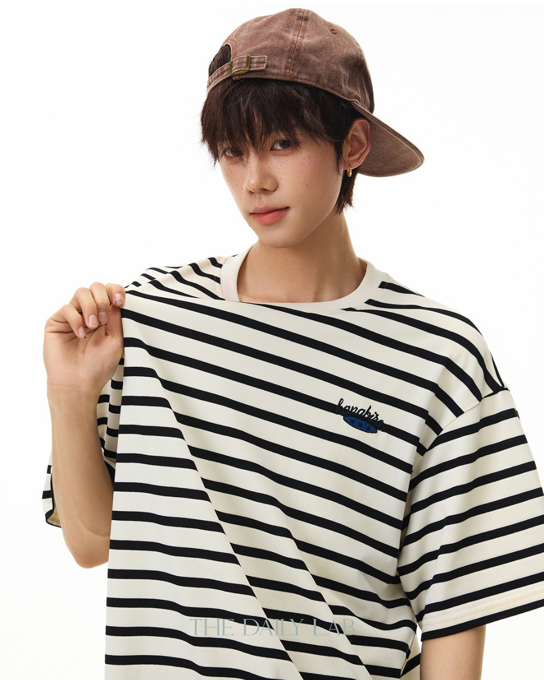 Casual Contrast Stripe Street Tee