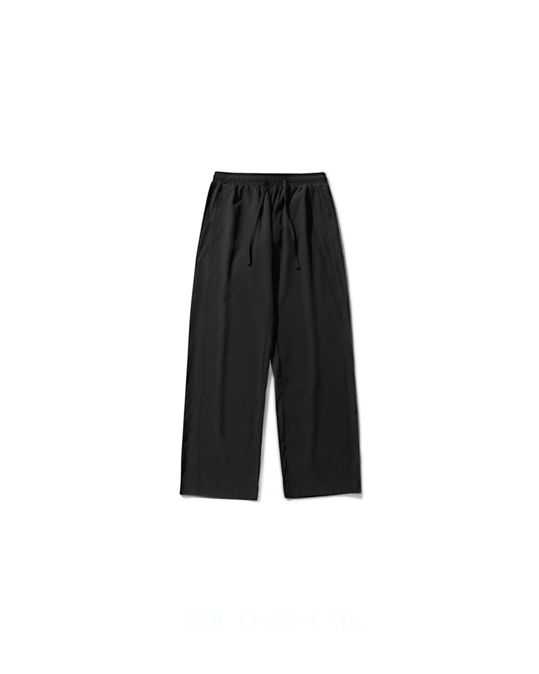 Pocketed Wide Straight Pants in Black