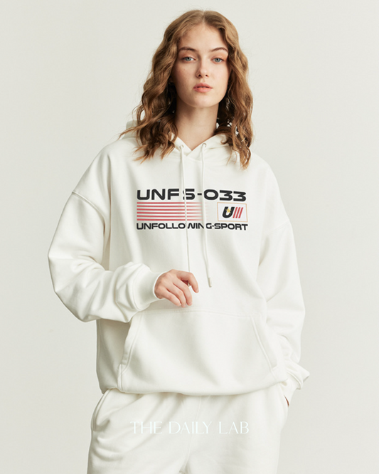 360G Retro Unfollowing Hoodie in White