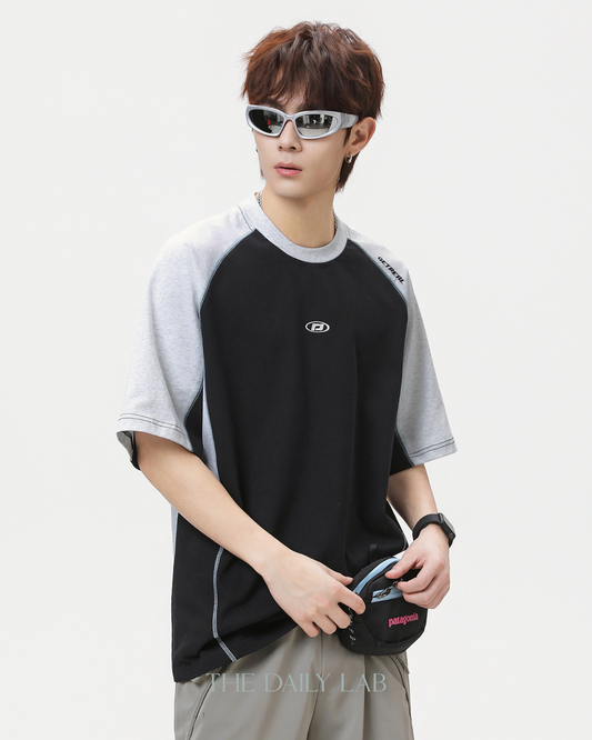 Get Real City Court Tee in Black White