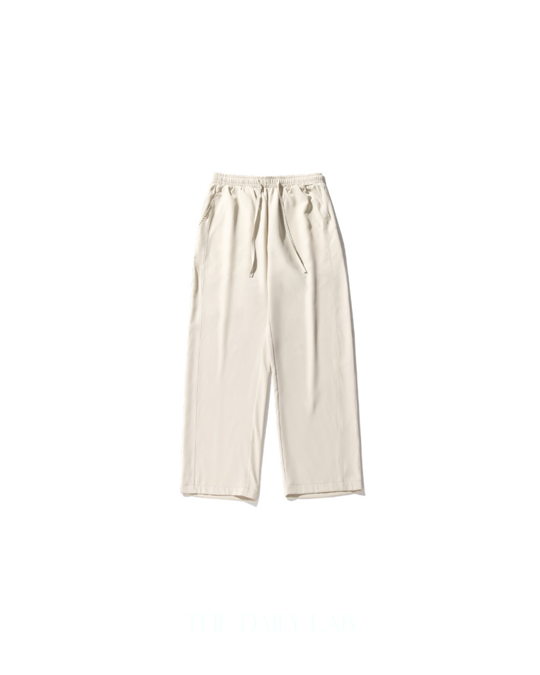 Pocketed Wide Straight Pants in Beige