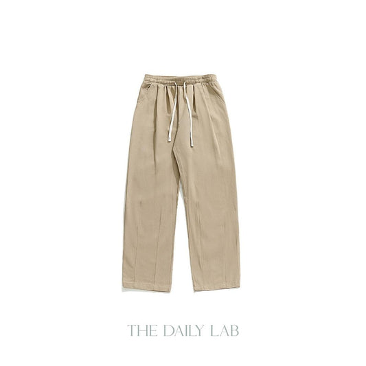 275G Sand-washed Cotton Long Pants in Khaki