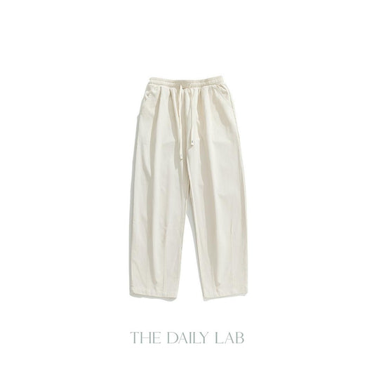 275G Sand-washed Cotton Long Pants in Beige