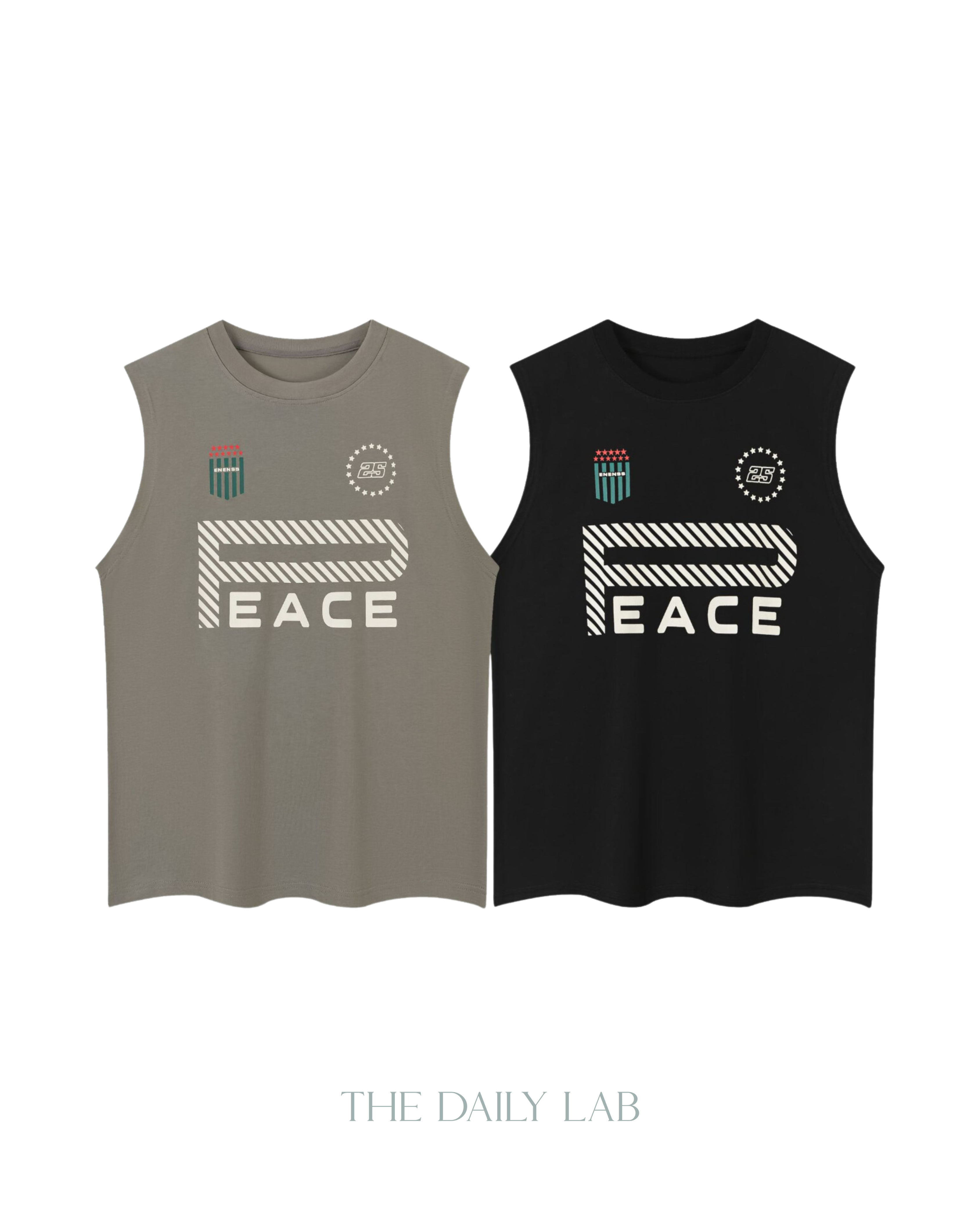 PEACE Sleeveless Cotton Tee – The Daily Lab