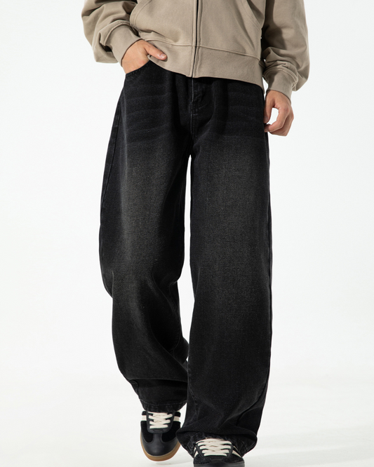 American Vintage Oversized Jeans In Black