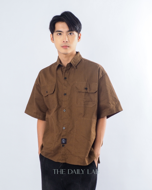 Japanese Vintage Plaid Denim Shirt