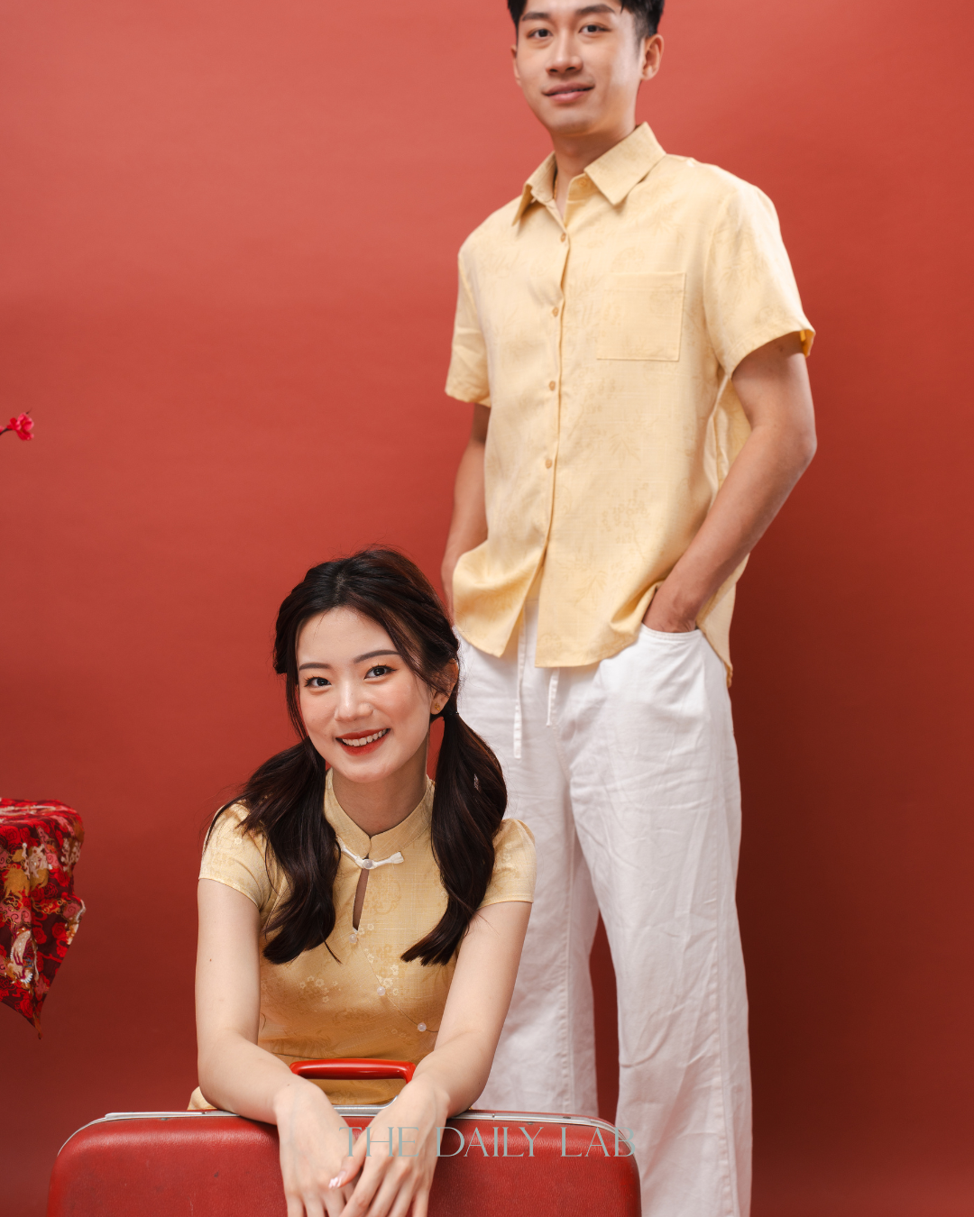 Yellow Collared Button-Up Shirt