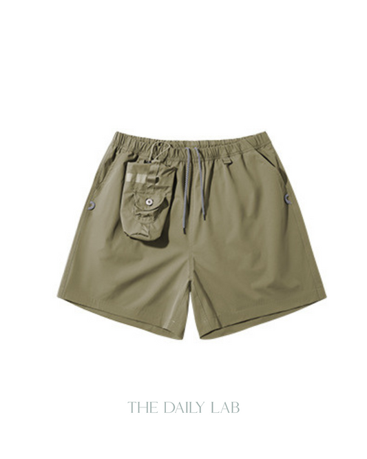Removable Pocket Outdoor Shorts in Green