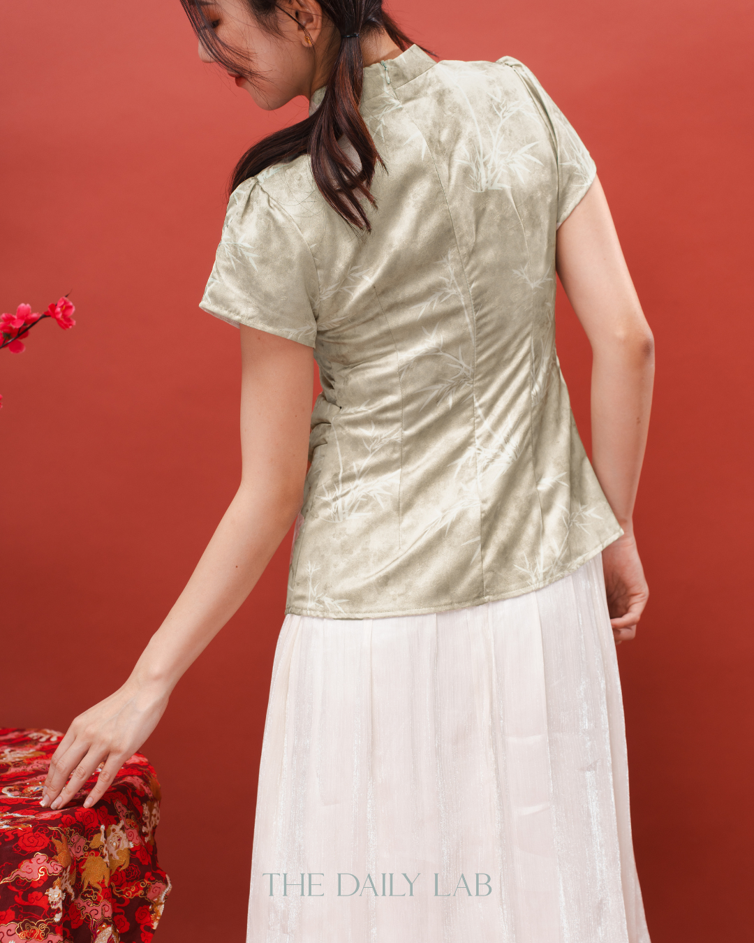 Mint Blossom Qipao Dress